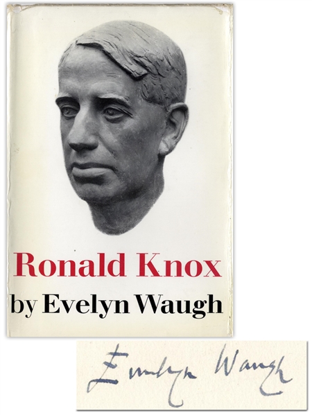 Evelyn Waugh Signed First Edition of His Heralded Biography ''The Life of Ronald Knox''